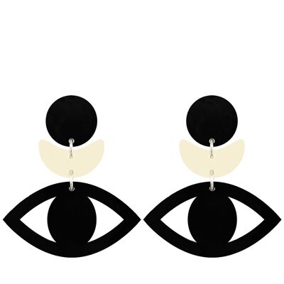 Olimpia Black Earrings