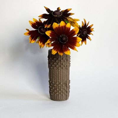 Raw Black Clay Mini Bubble Vase