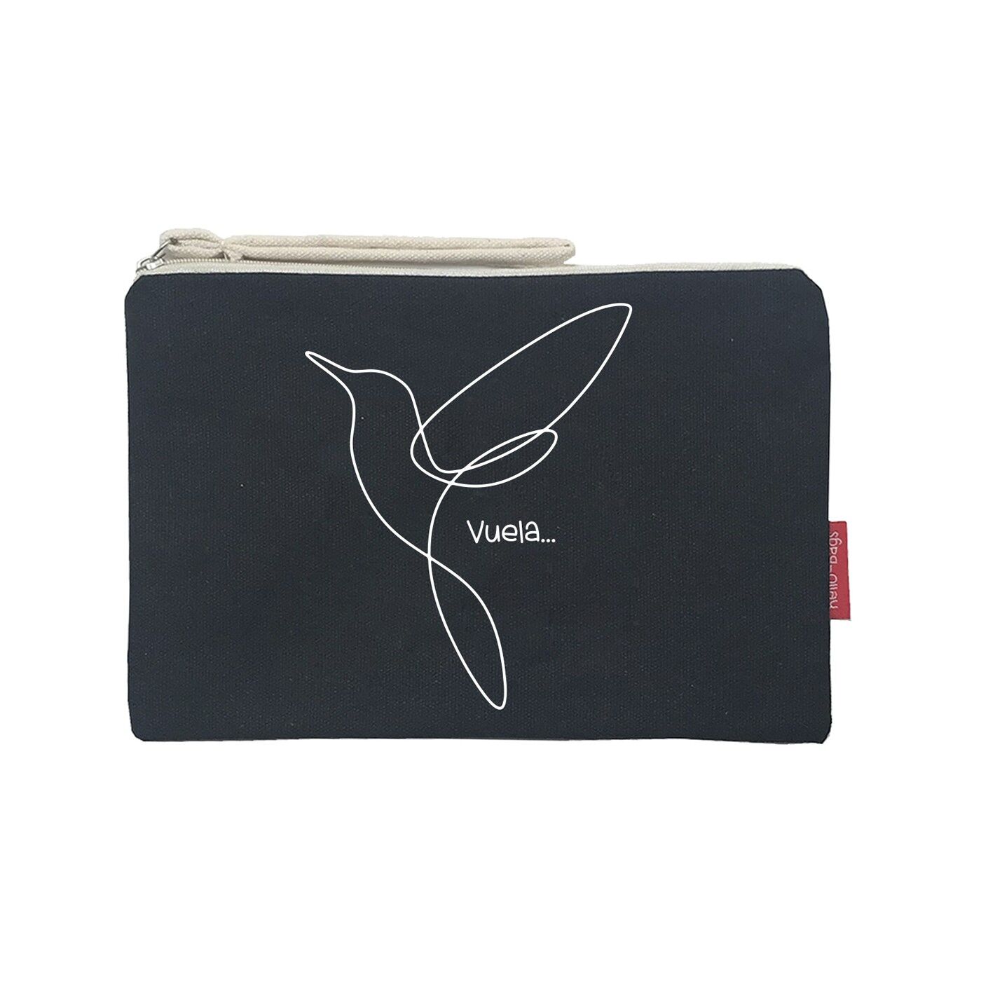 Beauty case / Borsa a mano, 100% cotone, modello "Fly".