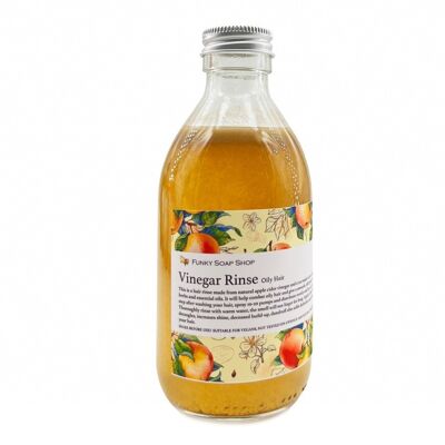 Vinegar Rinse For Oily Hair, 100% Natural & Free Of Chemicals, Glass Bottle of 250ml