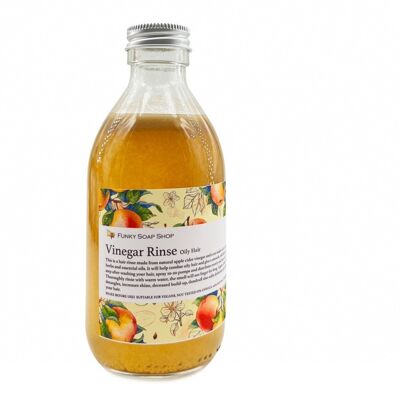 Vinegar Rinse For Oily Hair, 100% Natural & Free Of Chemicals, Glass Bottle of 250ml