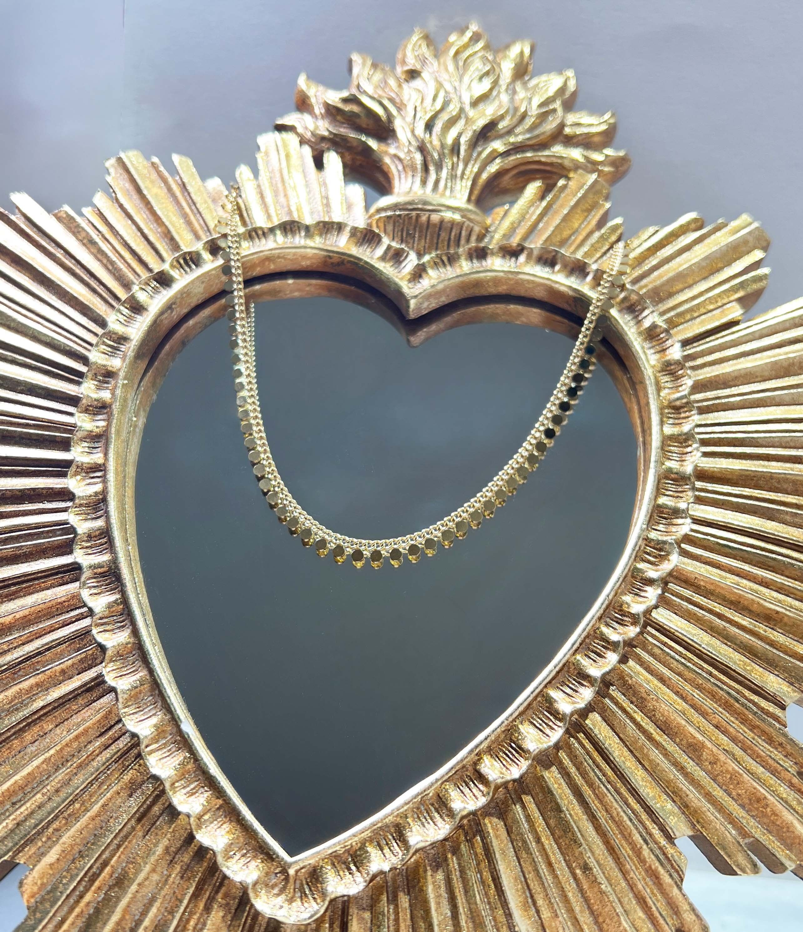 Vergoldete Scheibenhalskette – Edelstahl 316L