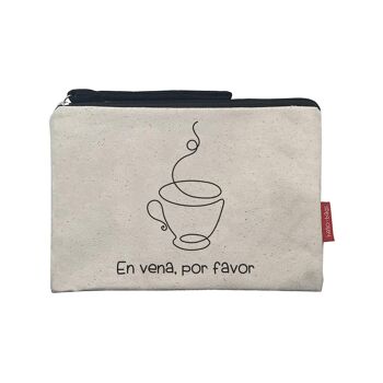 Trousse de toilette / Sac à main, 100% Coton, modèle "In vein, please" 1