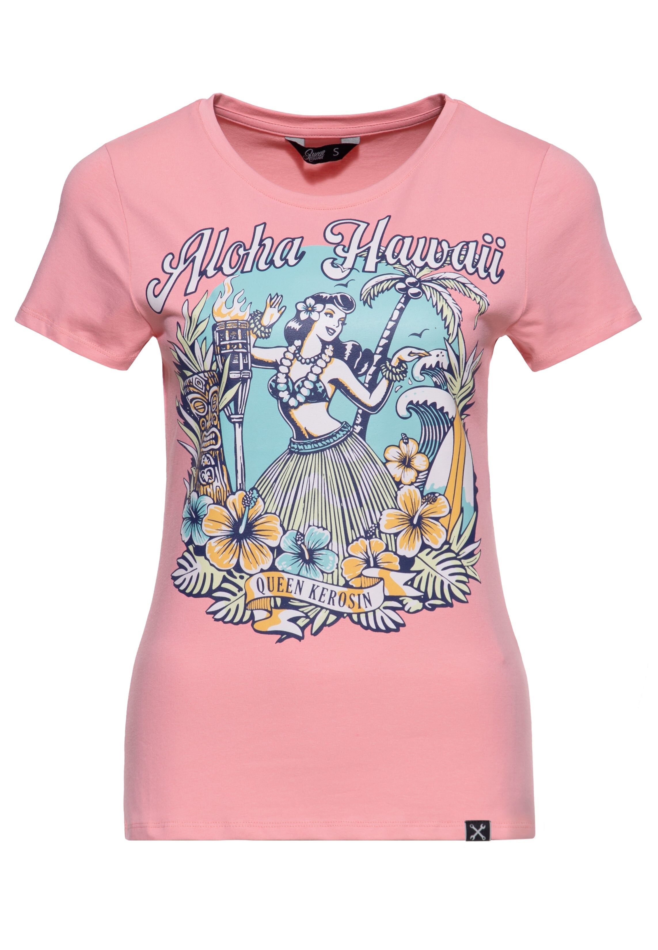 T-shirt 'Aloha Hawaii' in pink