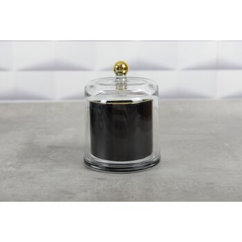 Bougie cloche noir & or parfum tonka 3