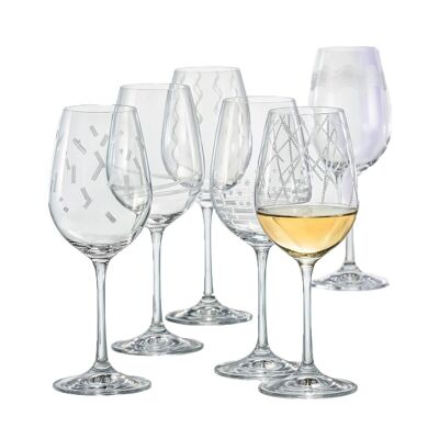 WINE GLASSES 350ML TEMPO SET OF 6