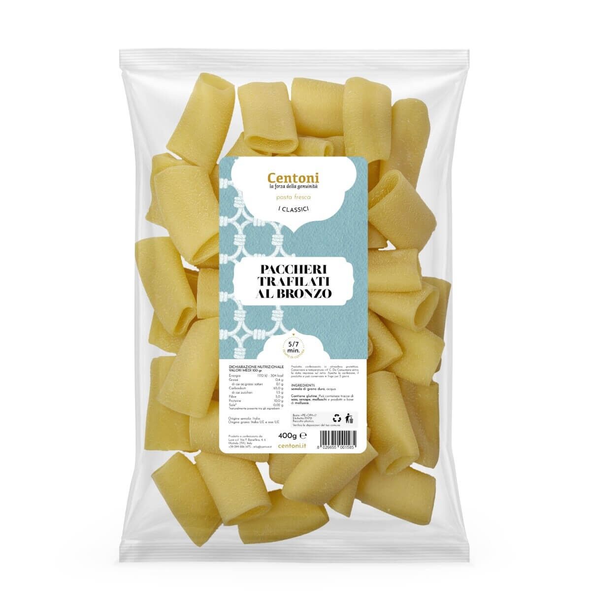 Paccheri (pasta fresca) 400g (0,88 lb)