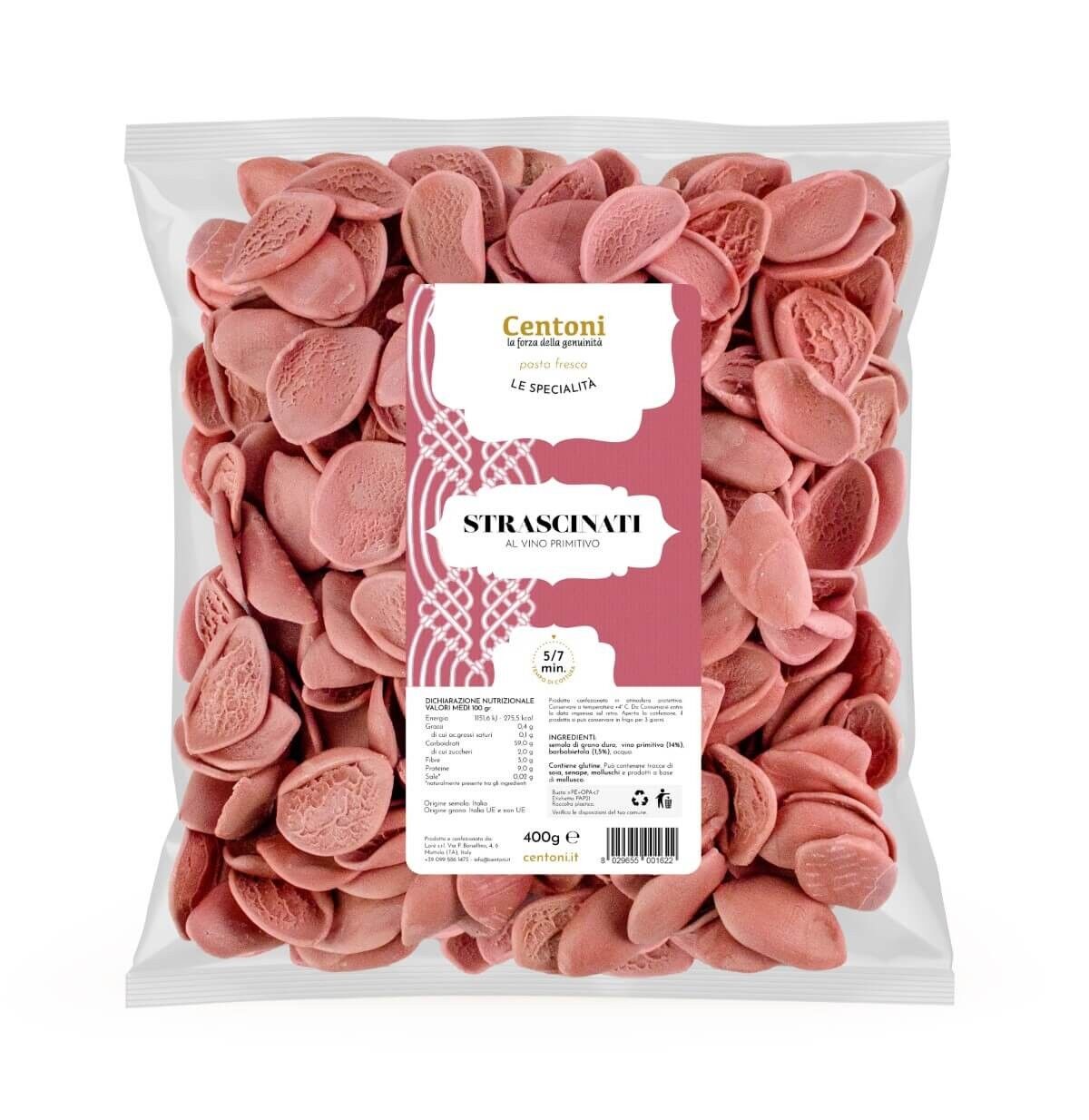 Strascinati al vino rosso (pasta fresca) 400g (0,88 lb)