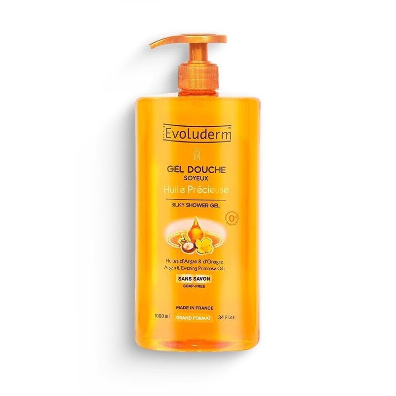 Silky Shower Gel with Precious Oil - 1000ml - 96% Naturally Derived Ingredients