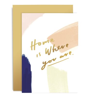 Home Is where You Are Brushwork Card