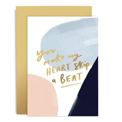 Heart Skip A Beat Brushwork Card