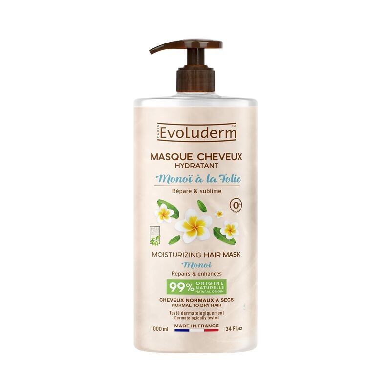 Monoi Madness Hydrating Hair Mask - 1000ml - 99% Naturally Derived Ingredients