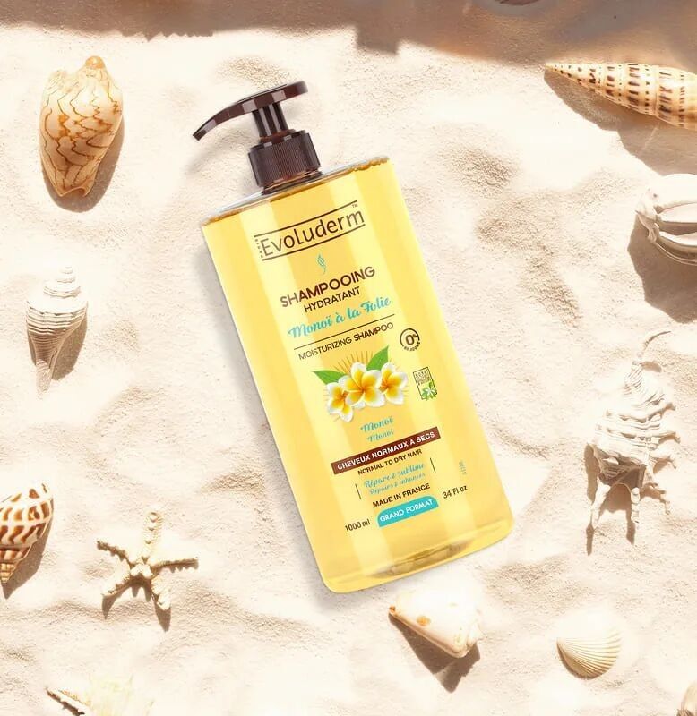 Monoi Madness Moisturizing Shampoo - 1000ml - 95% Naturally Derived Ingredients
