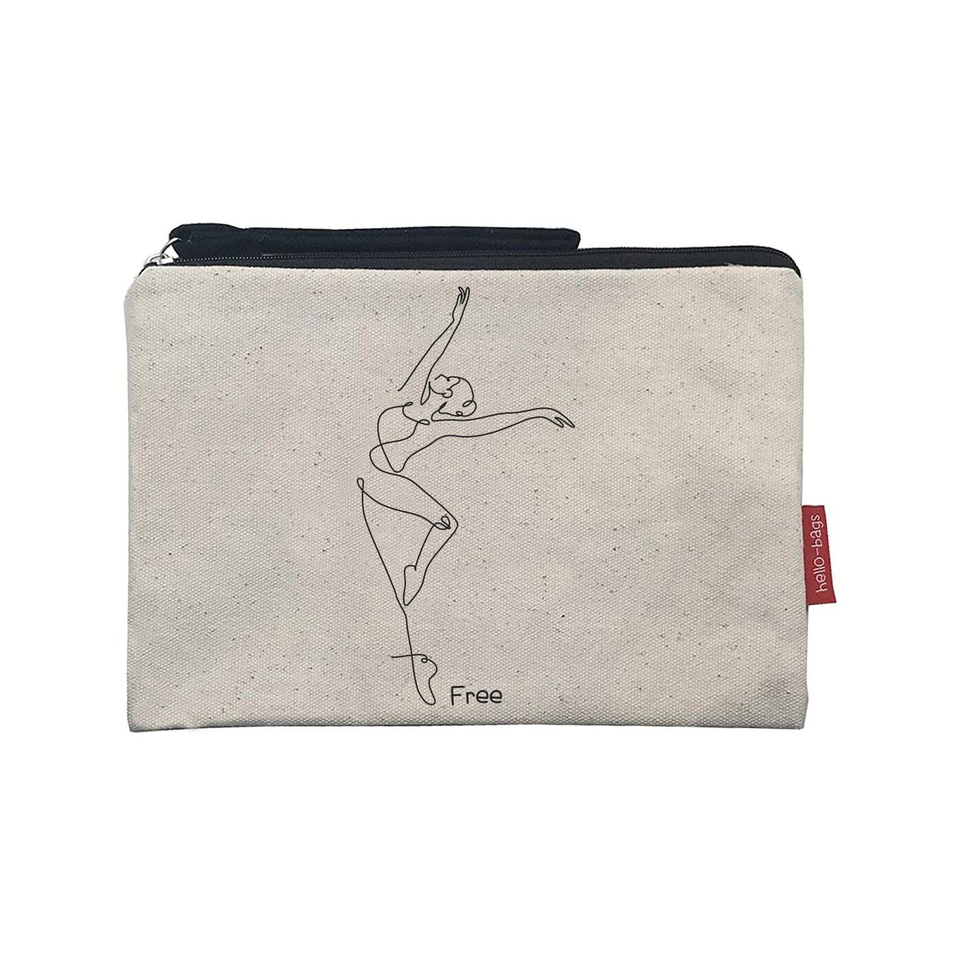 Toiletry Bag / Handbag, 100% Cotton, "Free" model