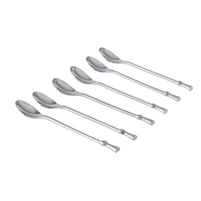 SET 6 TEA SPOONS FINESSE SILVER