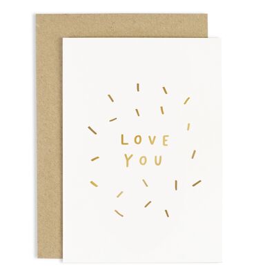 Love You Confetti Card