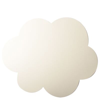 WHITE CLOUD-PLATTENMANTEL AUS KUNSTLEDER