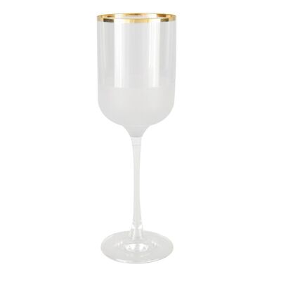 SET OF 6 WINE GLASSES GOLDEN NISH