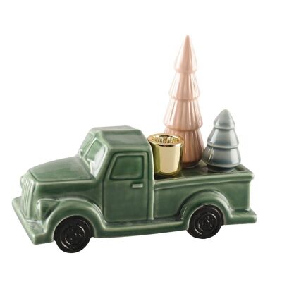 CHRISTMAS DECO CAR CANDLE HOLDER