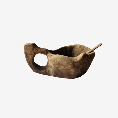 Kenyan Wild Olive Wood Spice Bowl