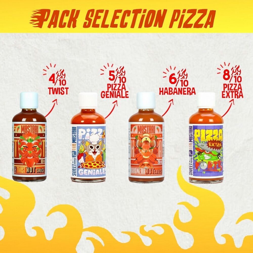 Pack Sélection Pizza Sauce Piquante / Hot sauce 🌶️