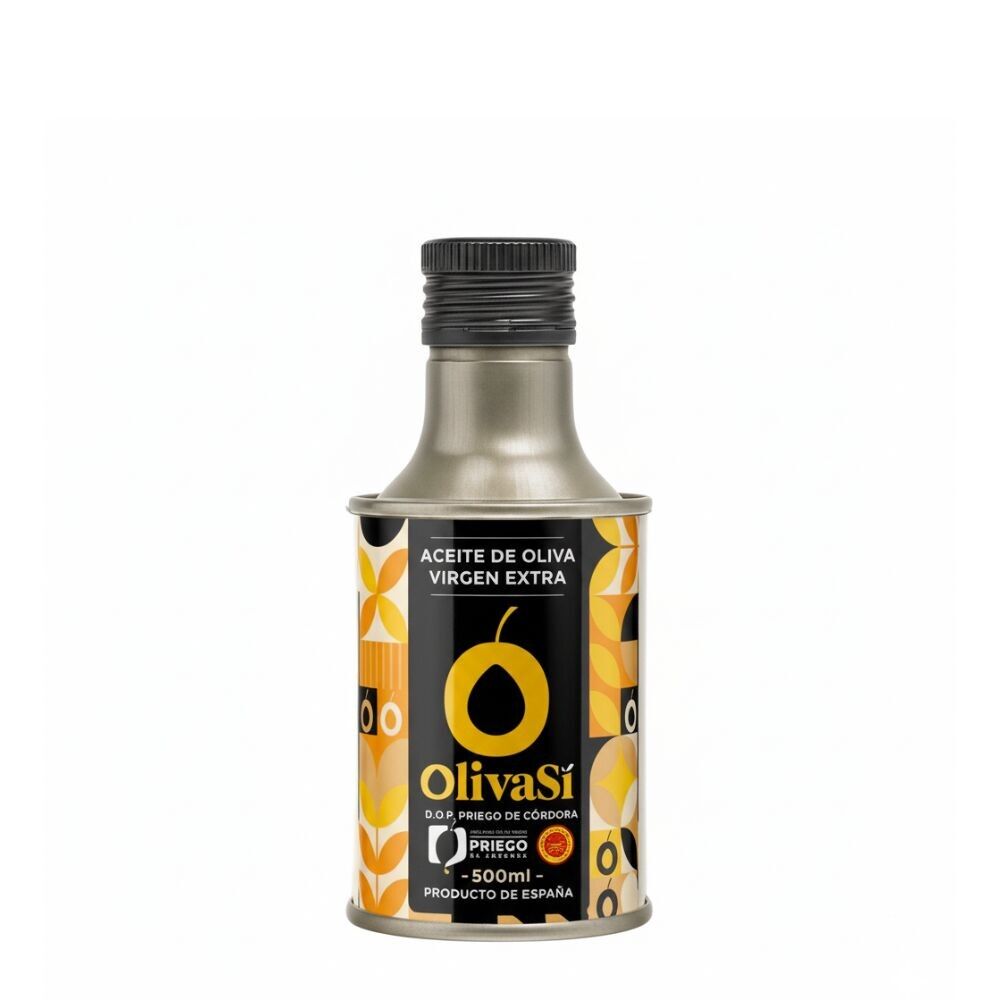 Huile d'olive extra vierge Oliva Sí Golden Edition | Appellation d'origine Priego de Córdoba | Boîte de 250 ml | Mélange