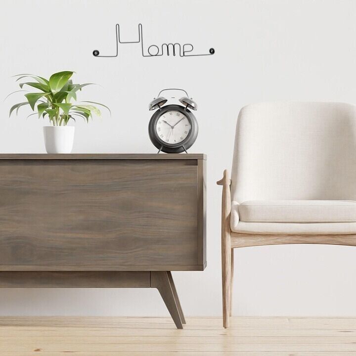 Décoration Murale en Fil de Fer "Home" - à punaiser - Bijoux de Mur