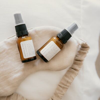 Brume d'oreiller aux huiles essentielles Spray DUO - 'Awake' & 'Asleep'