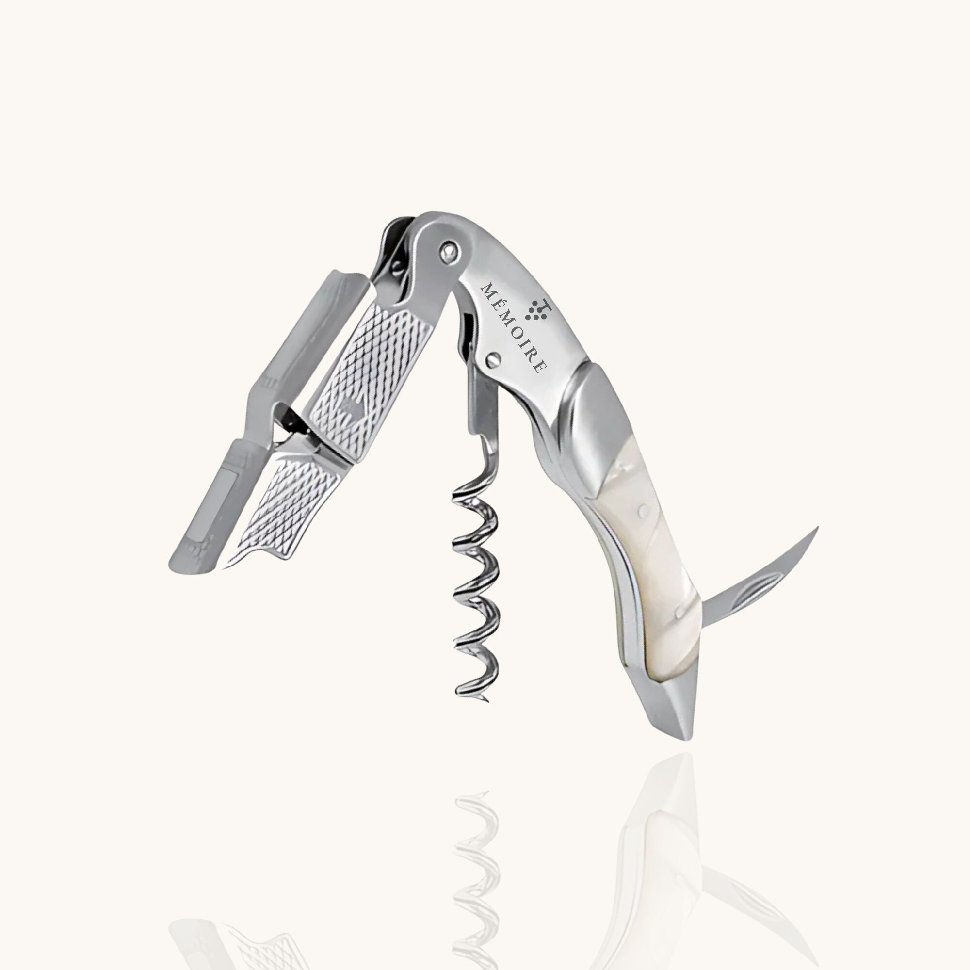 Couteau Sommelier Résine - Moon White & Stainless Steel