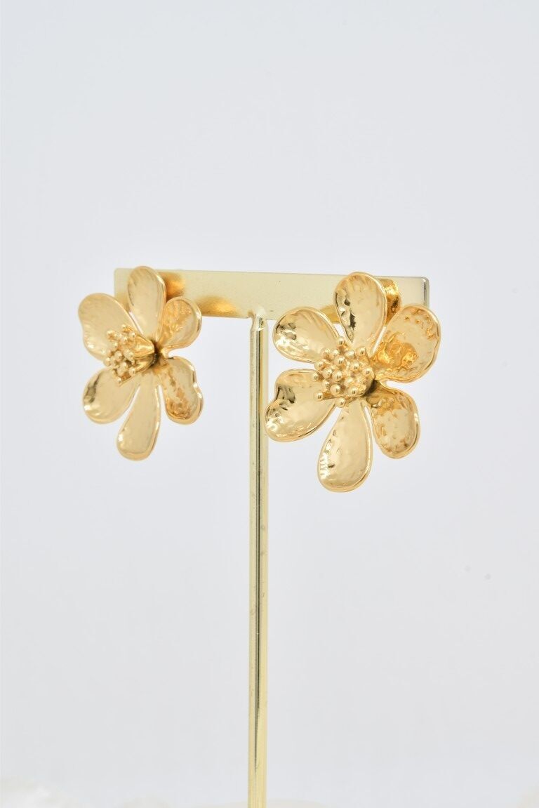 Ohrringe aus Edelstahl in Blumenform - BO100462