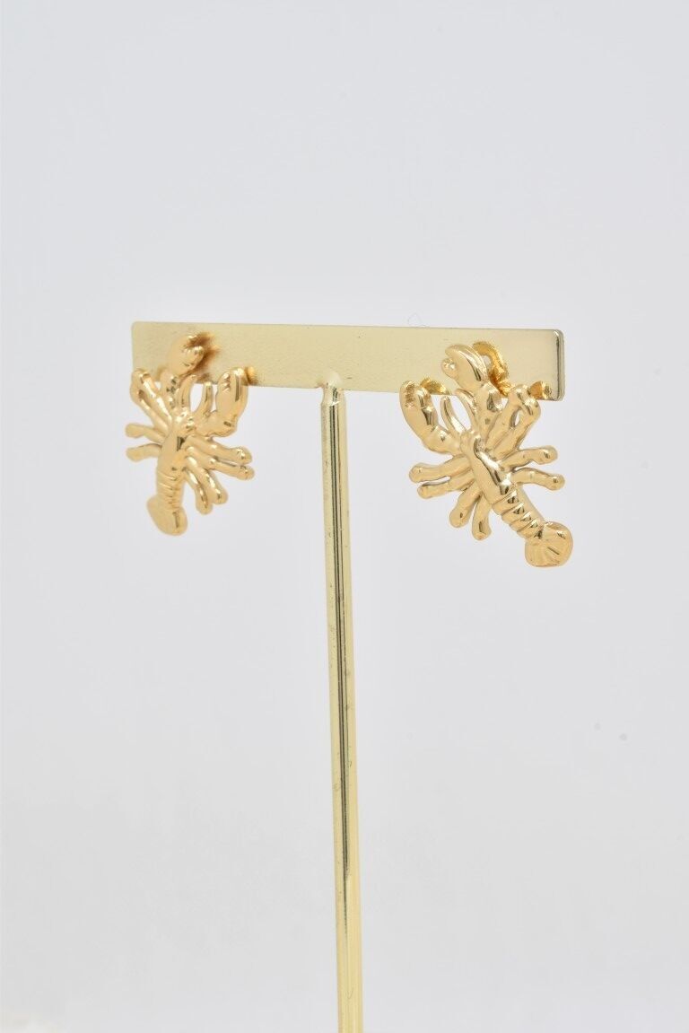 Edelstahl-Ohrringe mit Karabinerverschluss - BO100464OR