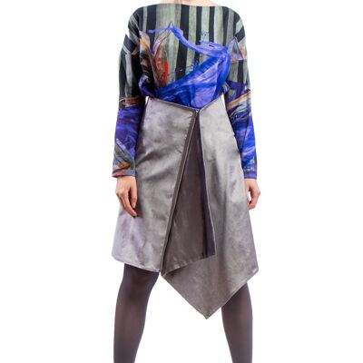 Velvet skirt silver drapage