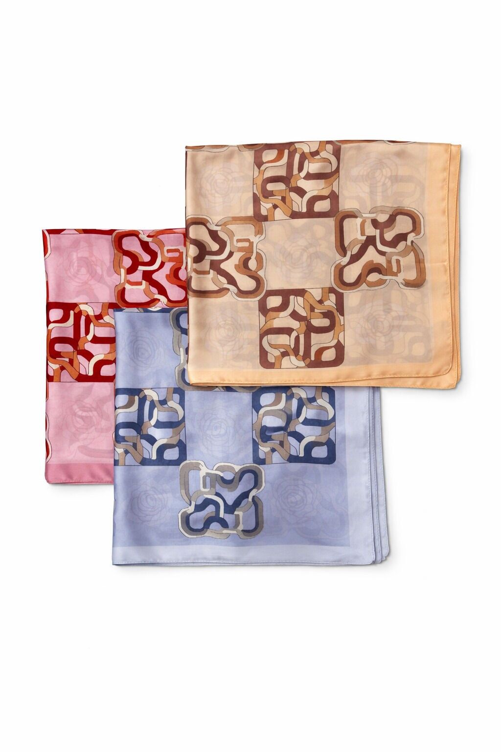Patterned scarf 65 x 65 cm FL345DF