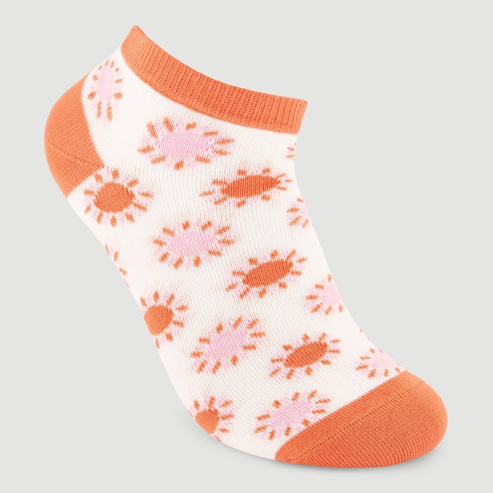 Organic Cotton Ankle Socks with White Soles - Fair Trade Product
