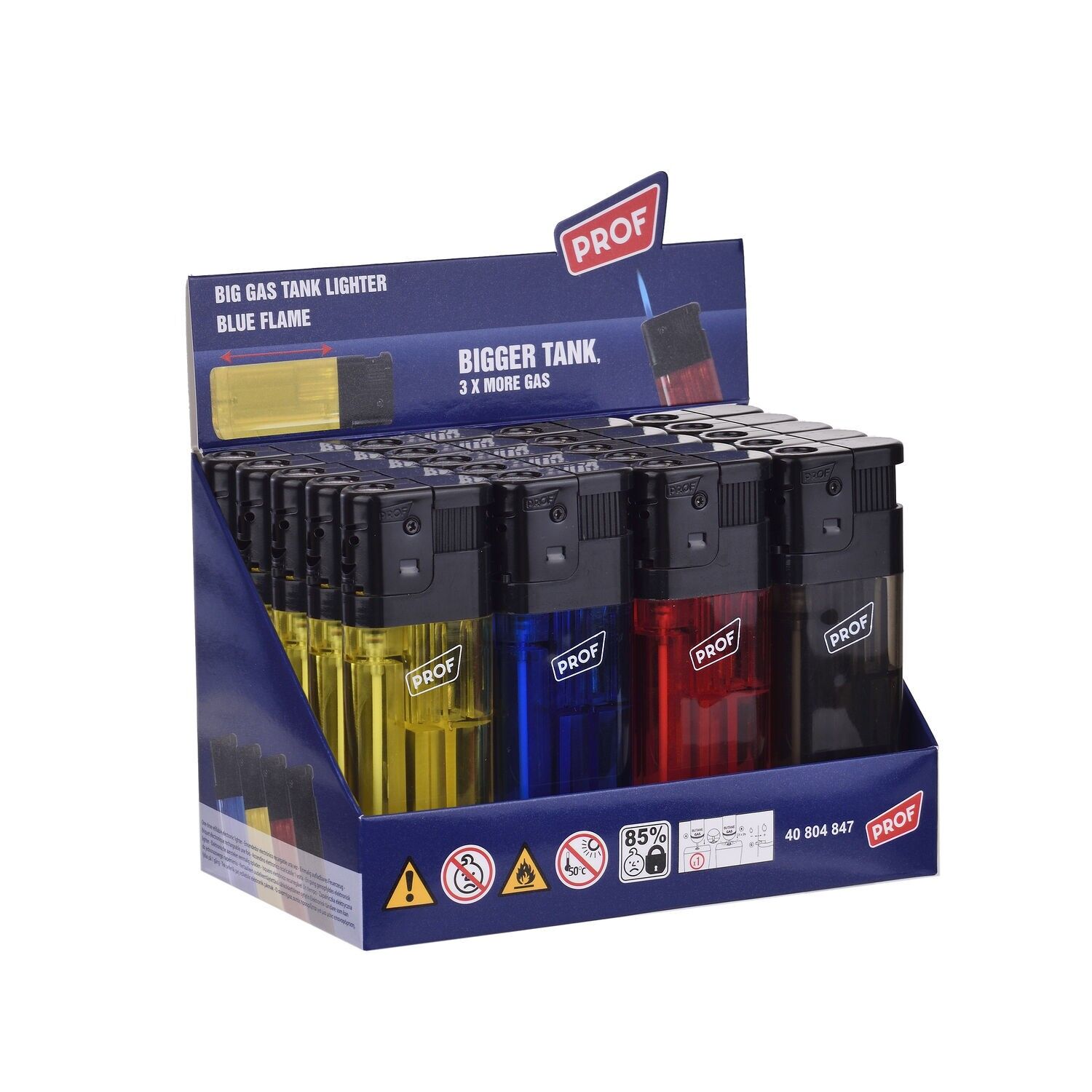 Encendedores eléctricos gigantes transparentes