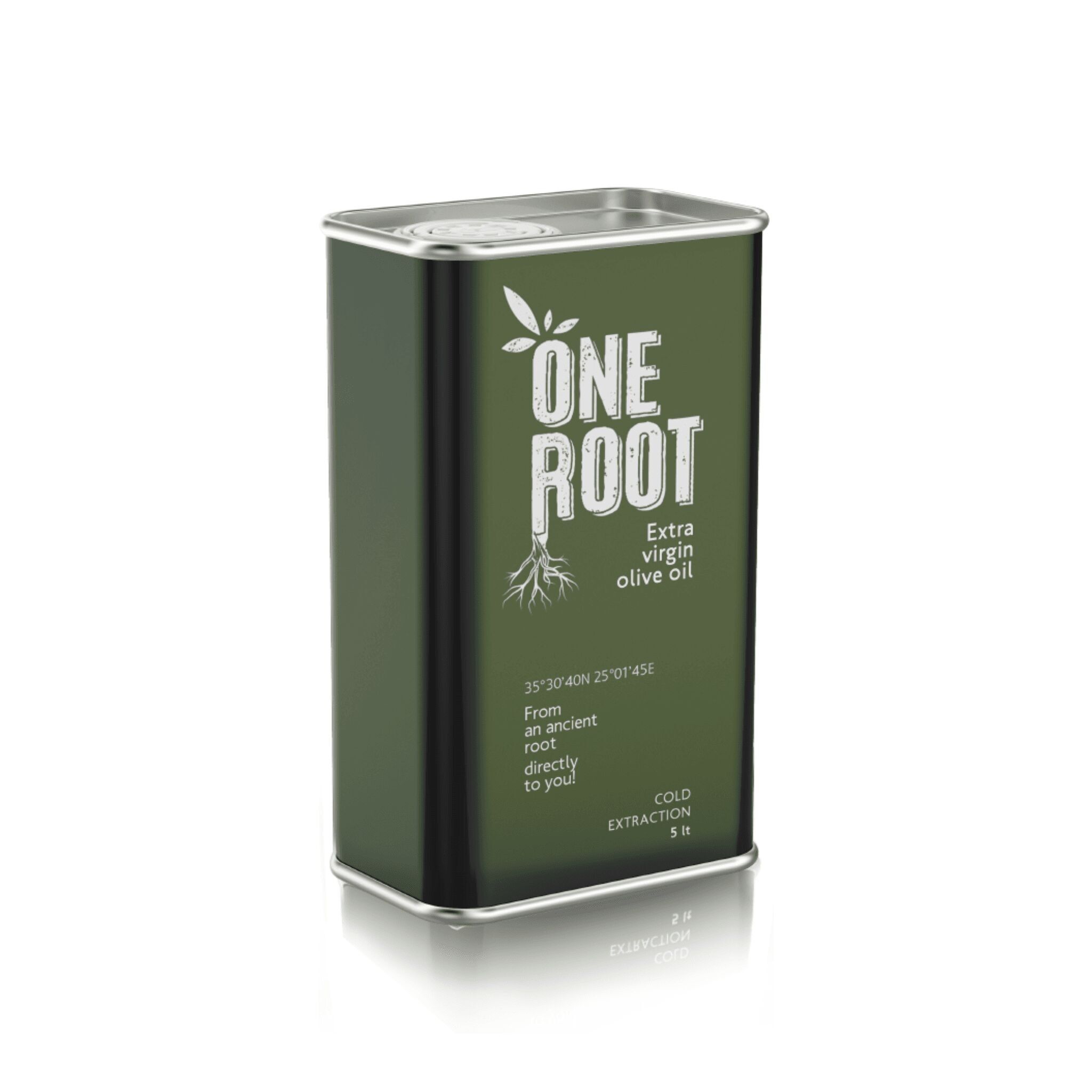 Extra Virgin Olive Oil - Cretan Heritage – One Root - 5 Liter Can