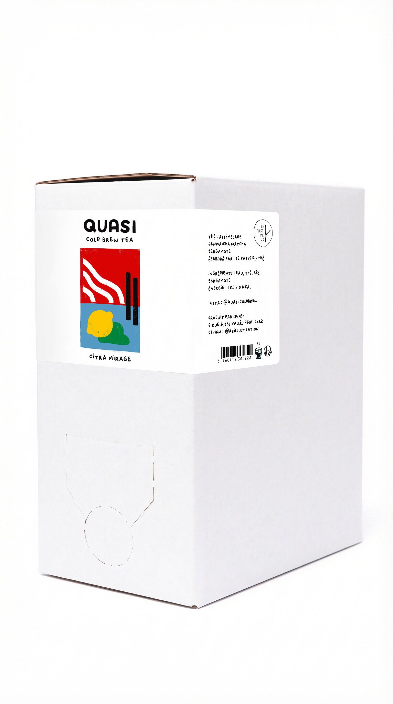 COLD BREW TEA - QUASI "Citra Mirage" - Cubi 3L