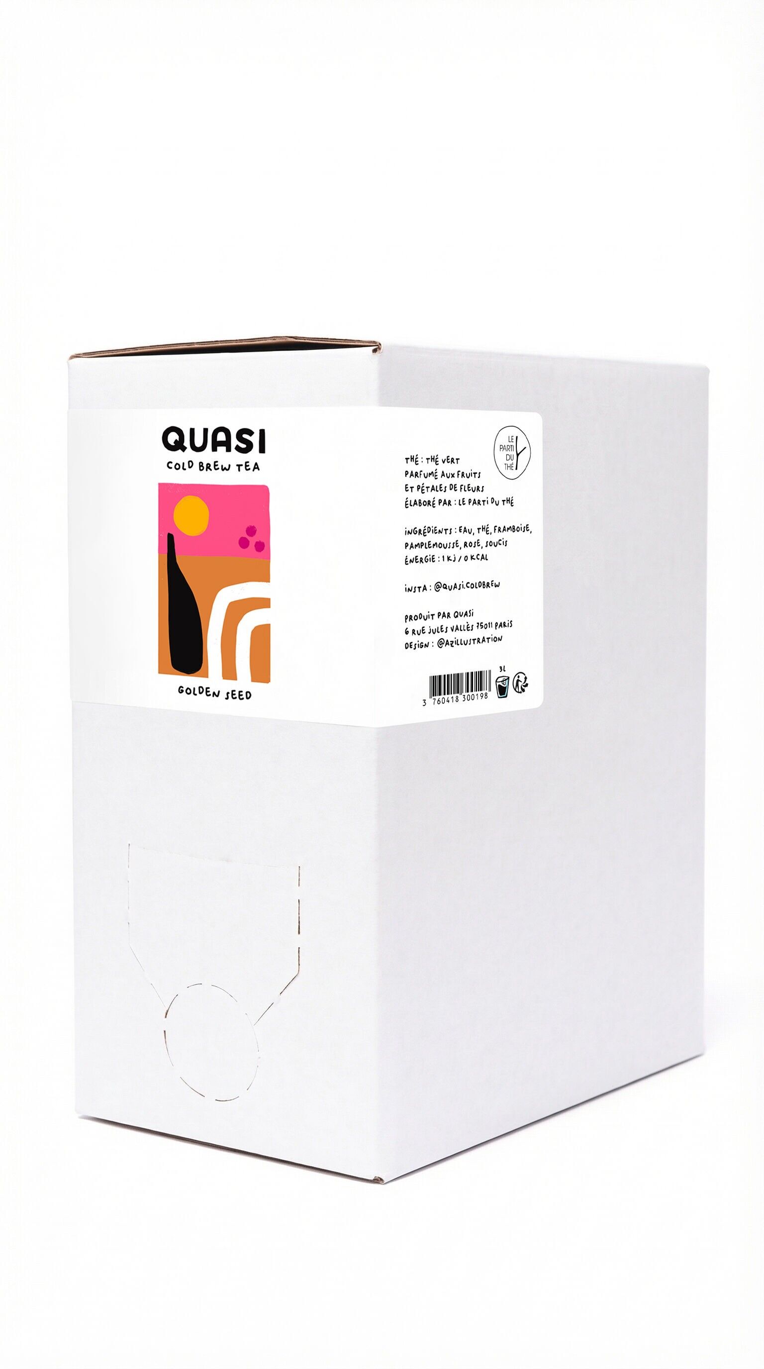 COLD BREW TEA - QUASI "Golden Seed" - Cubi 3L