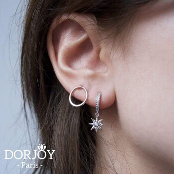 Boucles d'oreilles créoles Jelena 2 2