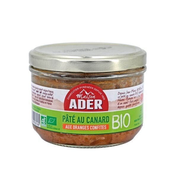 Bio-Entenpastete mit kandierten Orangen