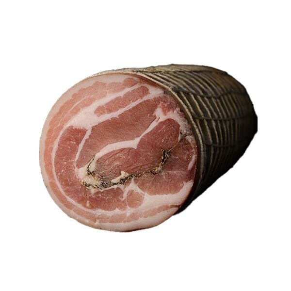 Gerollter, getrockneter Schweinebauch
