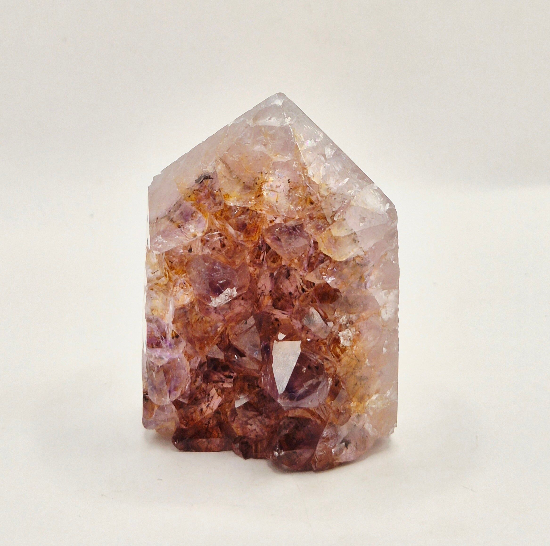 Amethyst-Achat-Spitze Uruguay 109g – Hochwertiger Druzy-Edelstein mit natürlichen Achatbändern