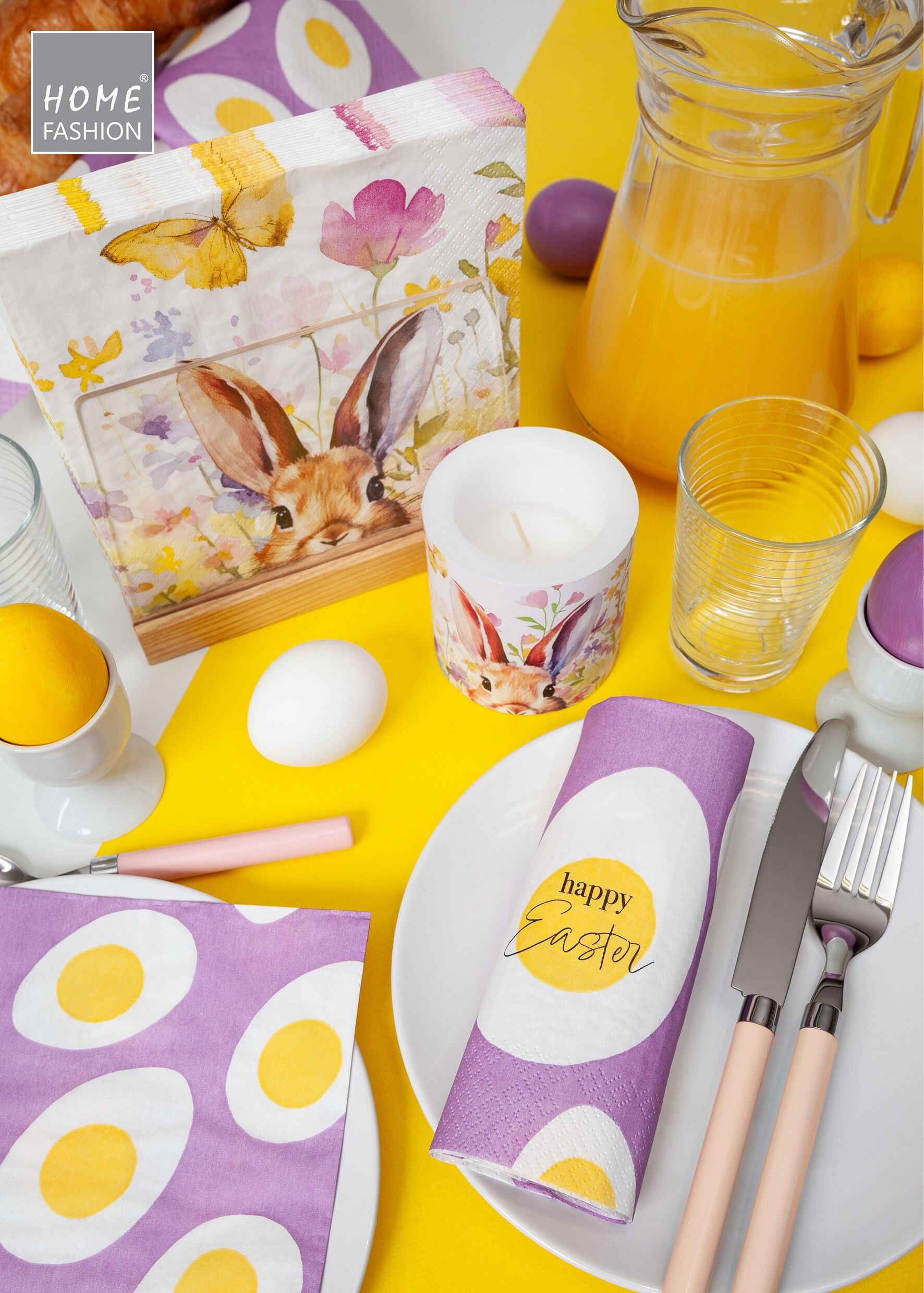 Ensemble complet d'articles de décoration « Vœux de printemps » comprenant 54 articles