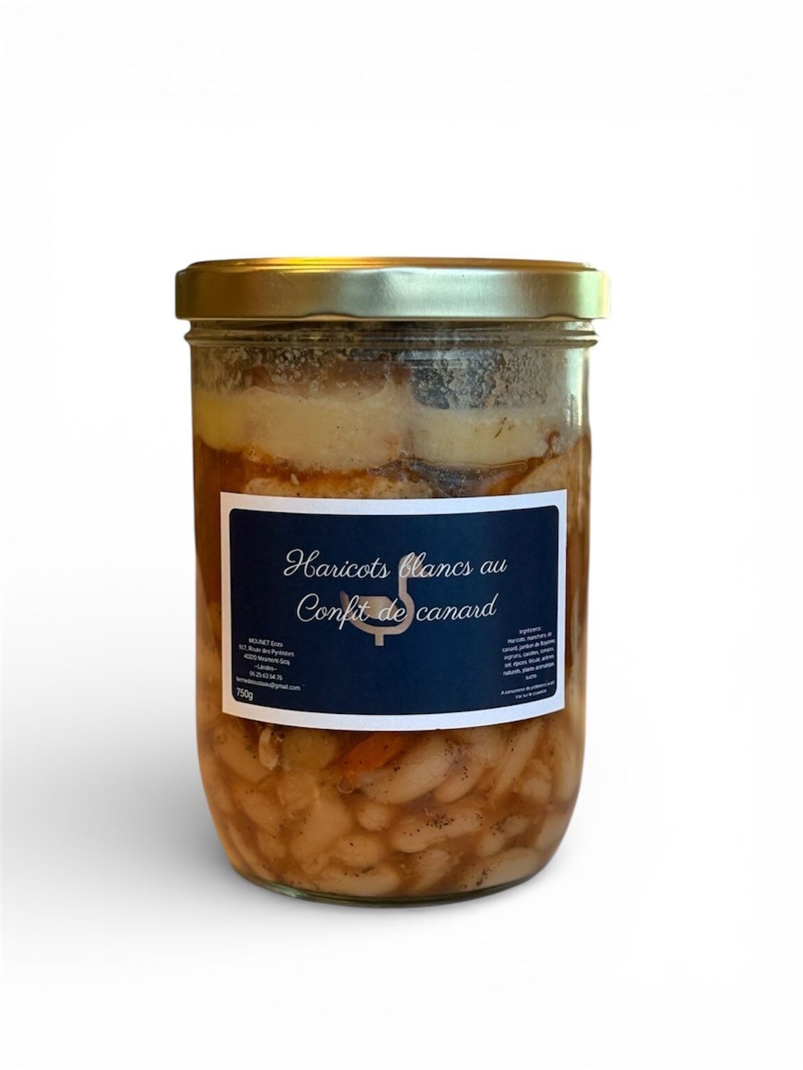 White Beans with Duck Confit 750g
