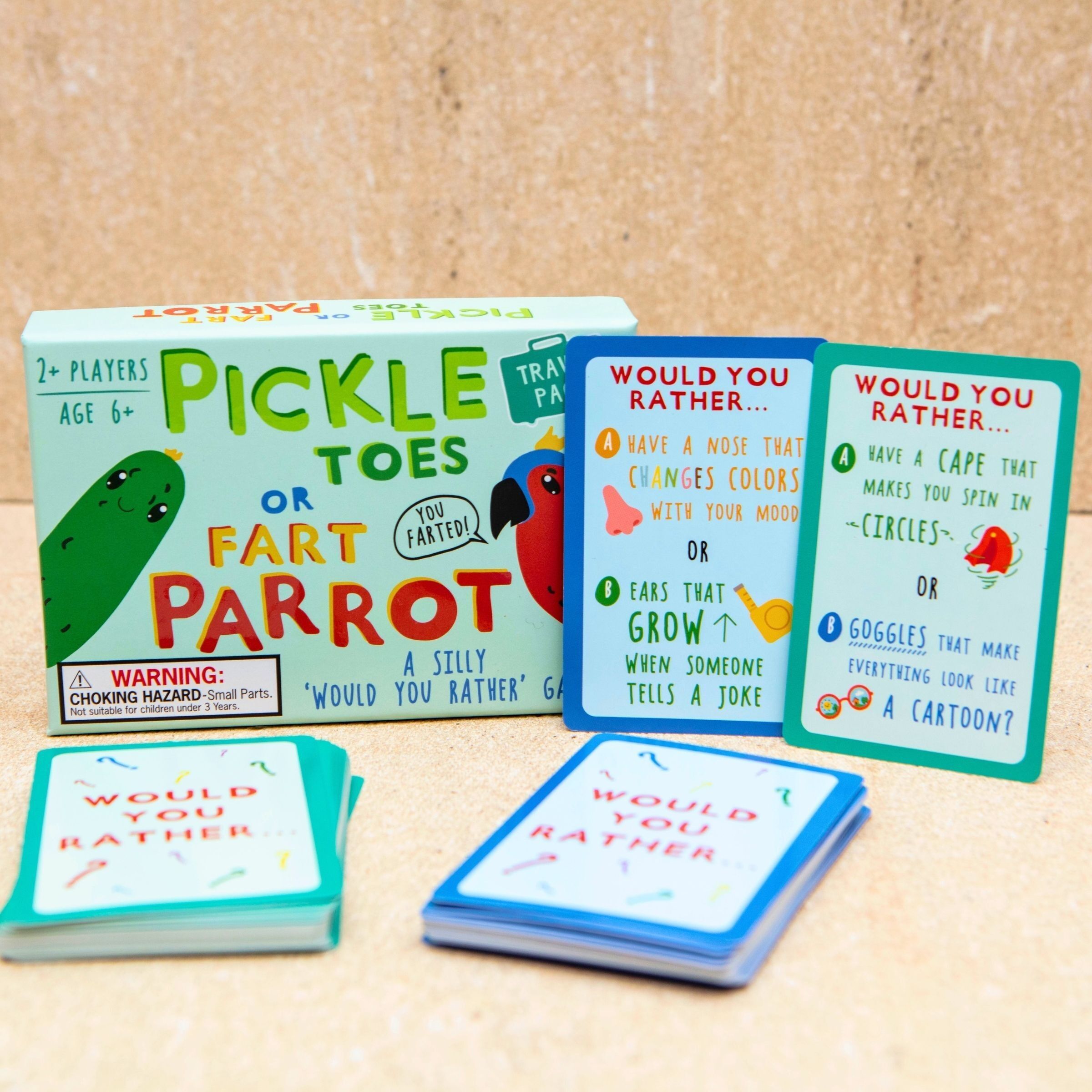 Pickle Toes or Fart Parrot – Would You Rather Game for Kids