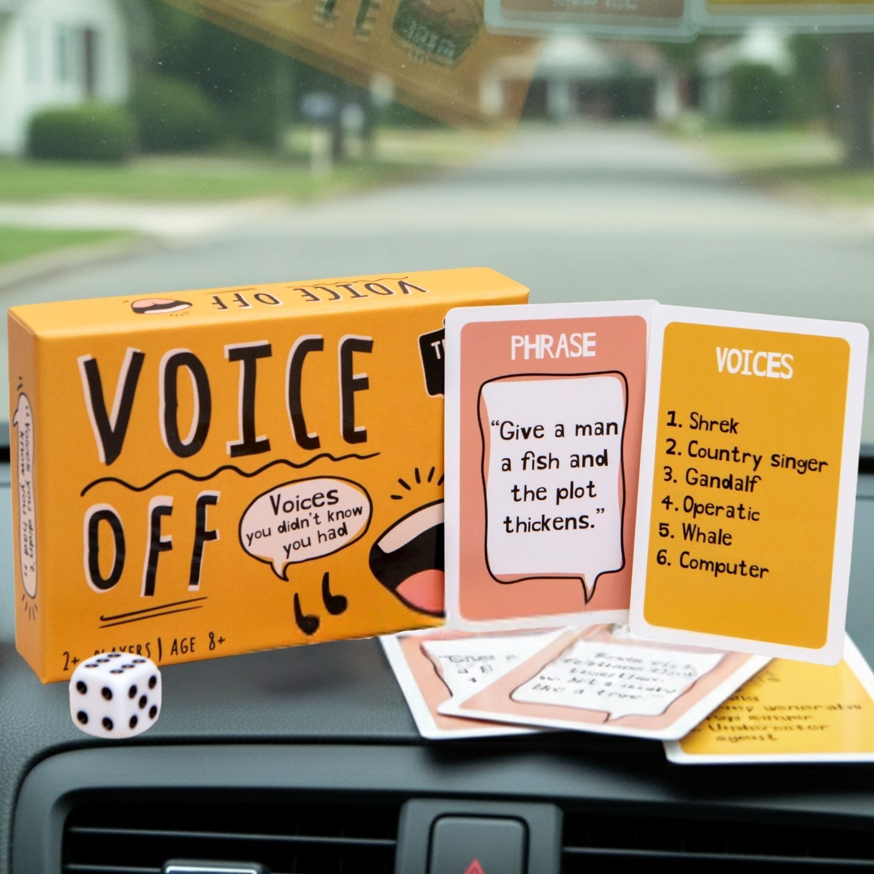 Voice Off The Funny Voices Game - Fun Family Travel Game