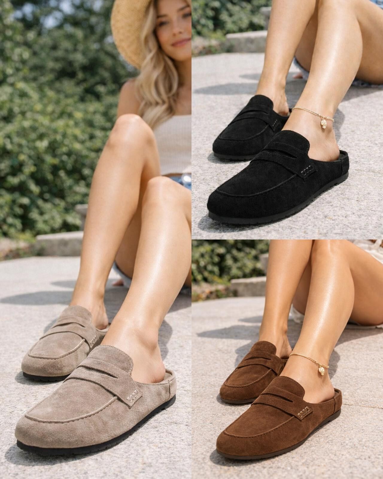 Women's Mule Loafer Slip-On Comfort Flats (PACK OF 12 PAIRS UK3-UK8)