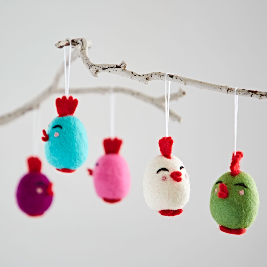 Felt Easter Chick Hanging Decoration