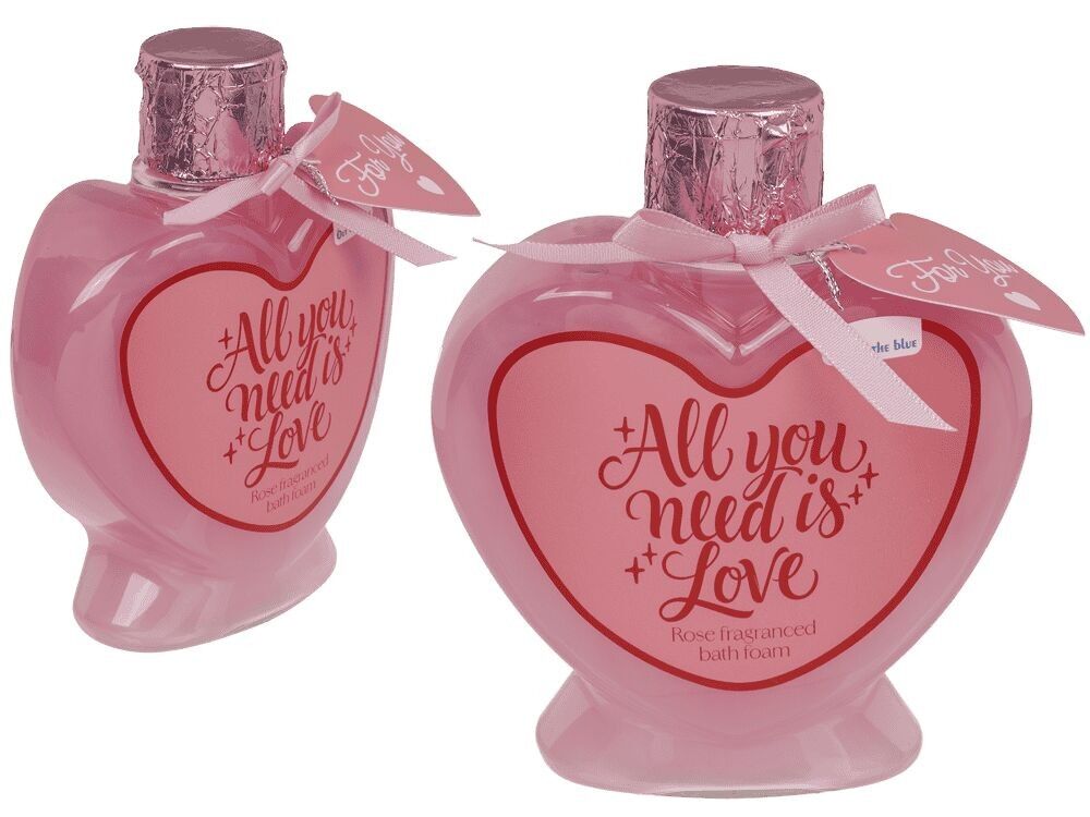 Bath foam, Love, rose scent, 200 ml