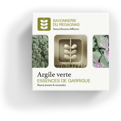 GREEN CLAY SOAP ESSENCES OF GARRIGUE